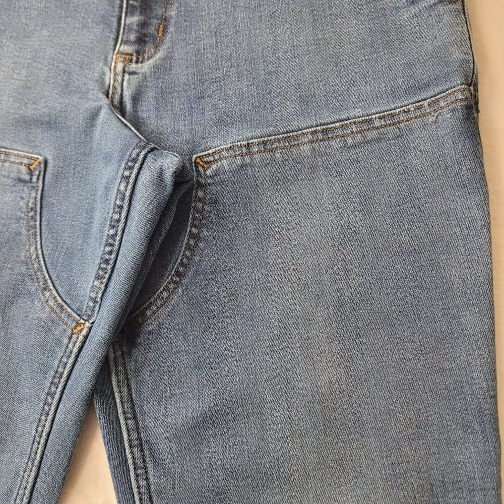 Carhartt Women's Double Knee Relaxed Fit Blue Denim Jeans Size 12 Regular - Picture 9 of 15